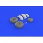Meteor F.8 wheels for Airfix, 1/48 - Eduard Accessories 648272