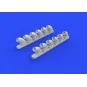 P-40B exhaust stacks for Airfix, 1/48 - Eduard Accessories 648271
