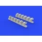 P-40B exhaust stacks for Airfix, 1/48 - Eduard Accessories 648271
