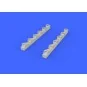 MC.202 exhaust stacks for Eduard/Hasegaw, 1/48 - Eduard Accessories...