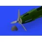 Bf 109F propeller EARLY for Eduard, 1/48 - Eduard Accessories 648289