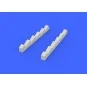 MC.202 exhaust stacks for Eduard/Hasegaw, 1/48 - Eduard Accessories...