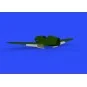 Bf 109F landing flaps for Eduard, 1/48 - Eduard Accessories 648291