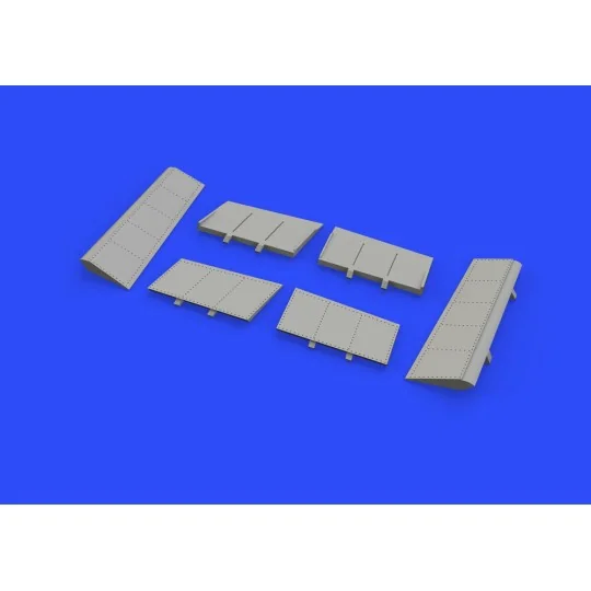 Bf 109F landing flaps for Eduard, 1/48 - Eduard Accessories 648291