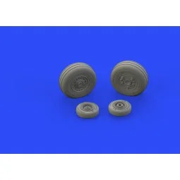 F-4J wheels for Zoukei Mura, 1/48 - Eduard Accessories 648313 2