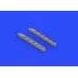 Ki-61-Id exhaust stacks for Tamiya, 1/48 - Eduard Accessories 648316