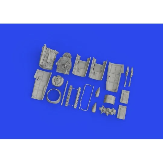 Bf 109F engine PRINT 1/72 EDUARD - Eduard Accessories 672350