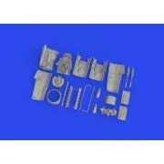 Bf 109F engine PRINT 1/72 EDUARD, 1/72 - Eduard Accessories 672350