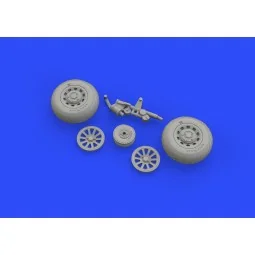 P-51D wheels for Airfix, 1/48 - Eduard Accessories 648335