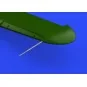 Bf 109F&G Pitot tubes, 1/48 - Eduard Accessories 648332