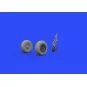 P-51D wheels for Airfix, 1/48 - Eduard Accessories 648335