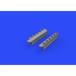 P-51D exhaust stacks w/fairing f.Airfix, 1/48 - Eduard Accessories ... 2