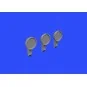 P-51D rear view mirrors for Airfix, 1/48 - Eduard Accessories 648359