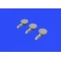 P-51D rear view mirrors for Airfix, 1/48 - Eduard Accessories 648359
