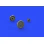 Bf 109G-6 wheels for Tamiya, 1/48 - Eduard Accessories 648400