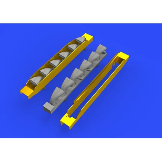 Bf 109G-6 exhaust stacks for Tamiya, 1/48 - Eduard Accessories 648402