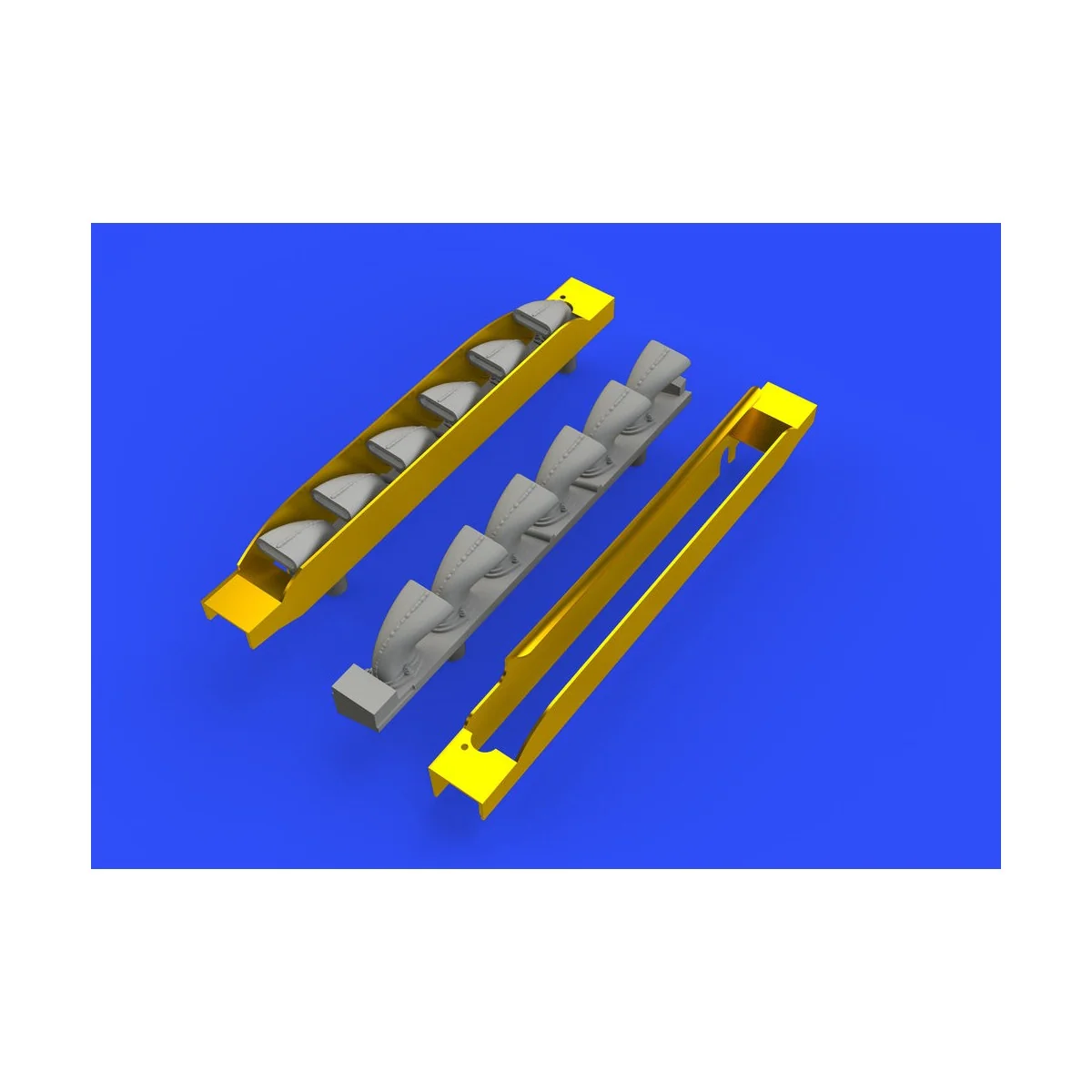 Bf 109G-6 exhaust stacks for Tamiya, 1/48 - Eduard Accessories 648402