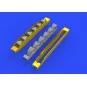 Bf 109G-6 exhaust stacks for Tamiya, 1/48 - Eduard Accessories 648402