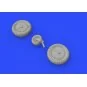 Bf 109G-6 wheels for Tamiya, 1/48 - Eduard Accessories 648400