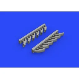 Tempest MK.V exhaust stacks for Eduard, 1/48 - Eduard Accessories 6...