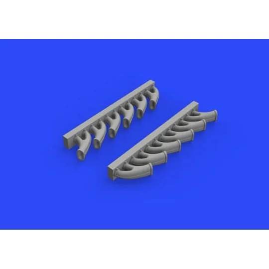 Tempest MK.V exhaust stacks for Eduard, 1/48 - Eduard Accessories 6...