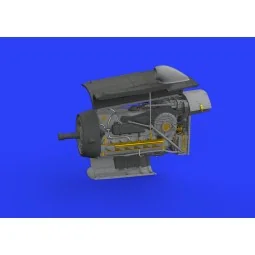 Bf 109G-10 engine for Eduard, 1/48 - Eduard Accessories 648441