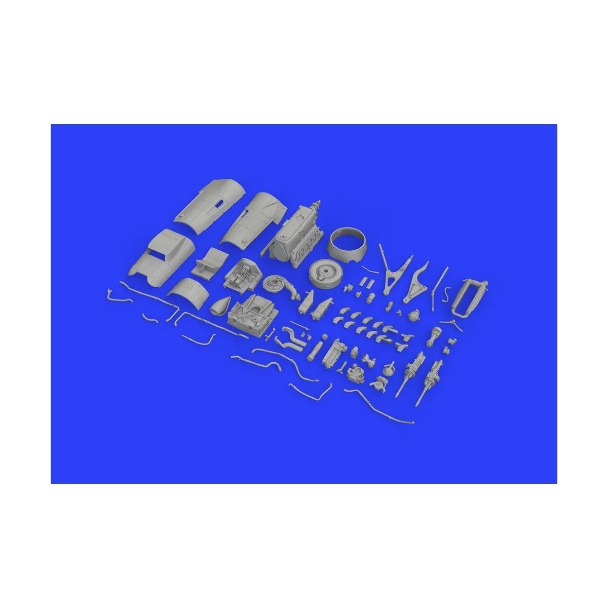 Bf 109G-10 engine for Eduard, 1/48 - Eduard Accessories 648441
