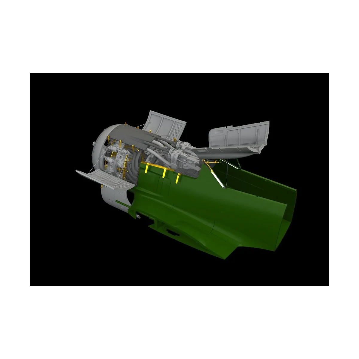 Fw 190A-8 engine & fuselage guns f.Eduar, 1/48 - Eduard Accessories...