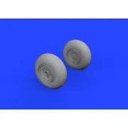 Me 410 wheels 1/72 AIRFIX - Eduard Accessories 672354