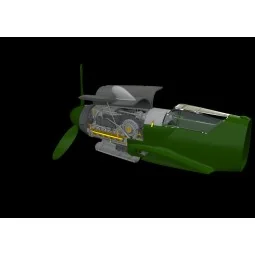 Bf 109G-10/U4 engine for Eduard, 1/48 - Eduard Accessories 648465 2