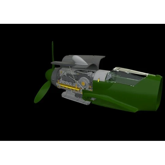 Bf 109G-10/U4 engine for Eduard, 1/48 - Eduard Accessories 648465