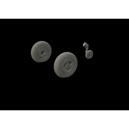 Spitfire Mk.XIV wheels-3spoke f.Airfix, 1/48 - Eduard Accessories 6...