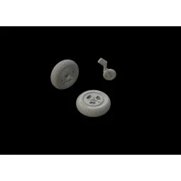 Spitfire Mk.XIV wheels-3spoke f.Airfix, 1/48 - Eduard Accessories 6... 2