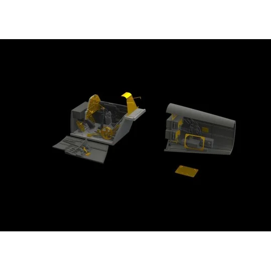 Bf 109E cockpit & radio compartment f.Ed, 1/48 - Eduard Accessories...