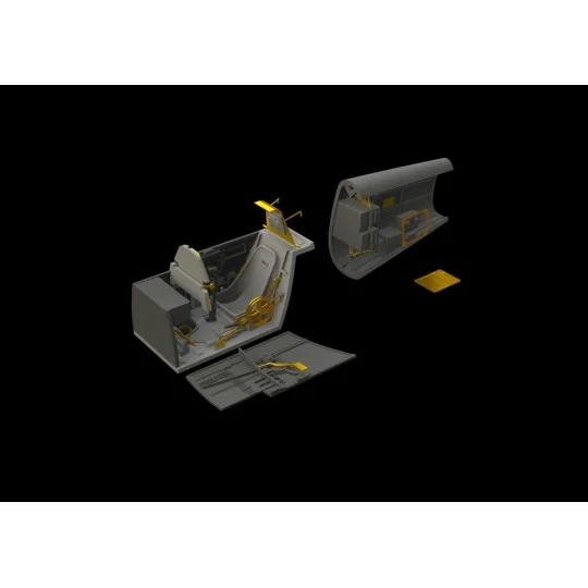 Bf 109E cockpit & radio compartment f.Ed, 1/48 - Eduard Accessories...