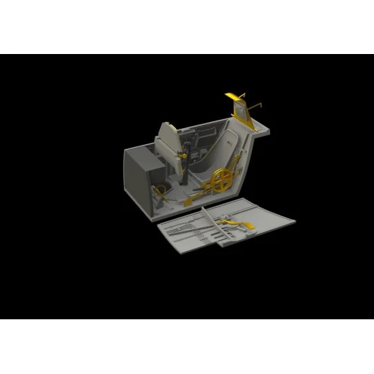 Bf 109E cockpit & radio compartment f.Ed, 1/48 - Eduard Accessories...