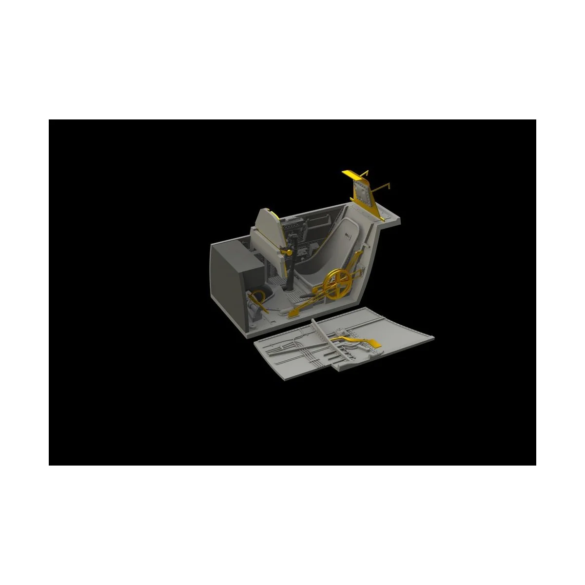 Bf 109E cockpit & radio compartment f.Ed, 1/48 - Eduard Accessories...