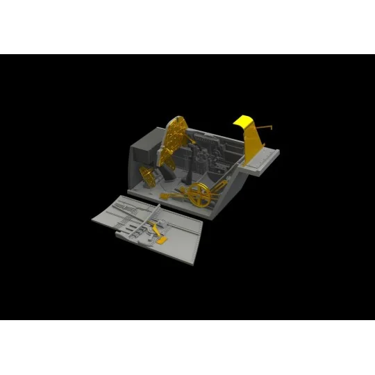 Bf 109E cockpit & radio compartment f.Ed, 1/48 - Eduard Accessories...