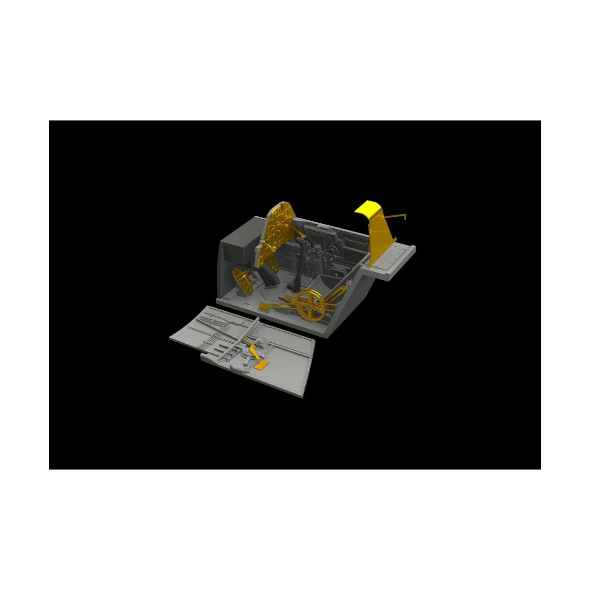 Bf 109E cockpit & radio compartment f.Ed, 1/48 - Eduard Accessories...