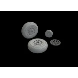 P-51D wheels diamond tread for Eduard, 1/48 - Eduard Accessories 64...