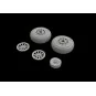 P-51D wheels diamond tread for Eduard, 1/48 - Eduard Accessories 64...