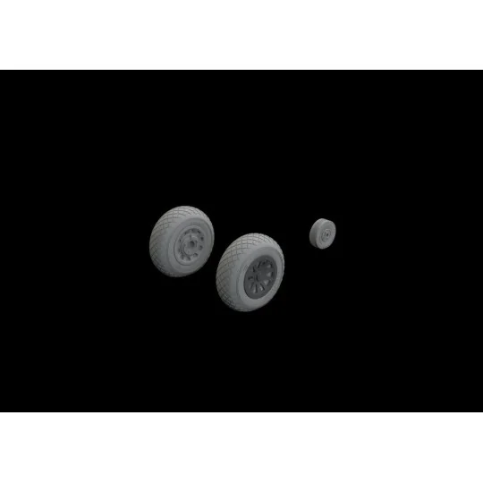 P-51D wheels diamond tread for Eduard, 1/48 - Eduard Accessories 64...