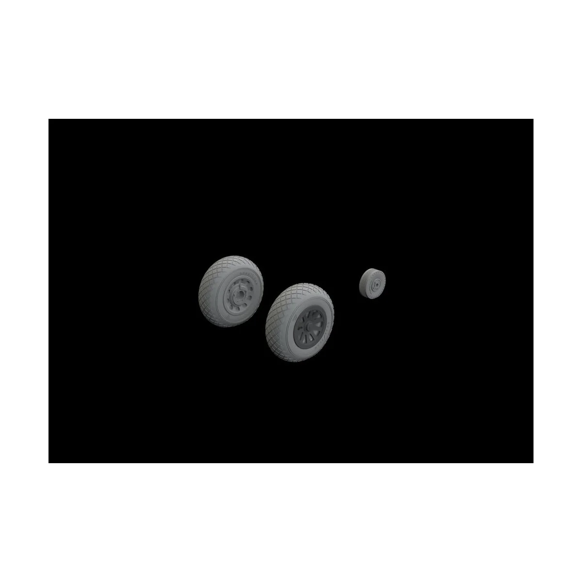 P-51D wheels diamond tread for Eduard, 1/48 - Eduard Accessories 64...