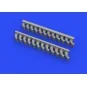P-400 exhaust stacks f. Eduard, 1/48 - Eduard Accessories 648508