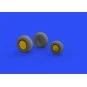 P-38F/G wheels for Tamiya, 1/48 - Eduard Accessories 648515