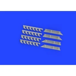 Me 410 exhaust stacks PRINT 1/72 AIRFIX - Eduard Accessories 672356