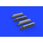 Me 410 exhaust stacks PRINT 1/72 AIRFIX - Eduard Accessories 672356