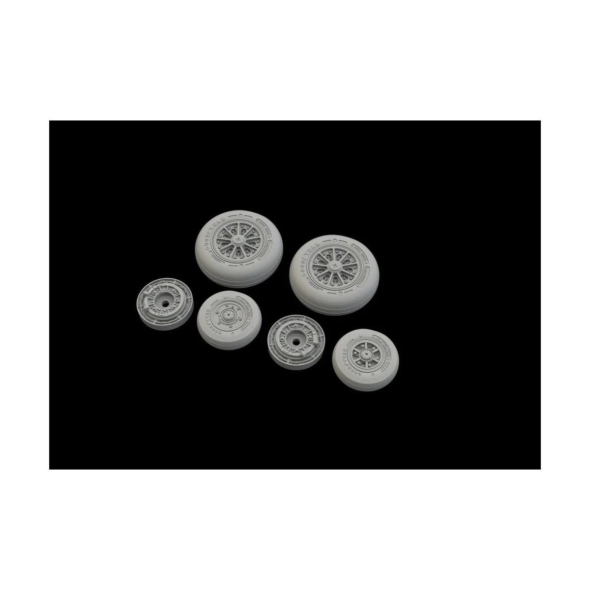 F-104 wheels late for Kinetic, 1/48 - Eduard Accessories 648524