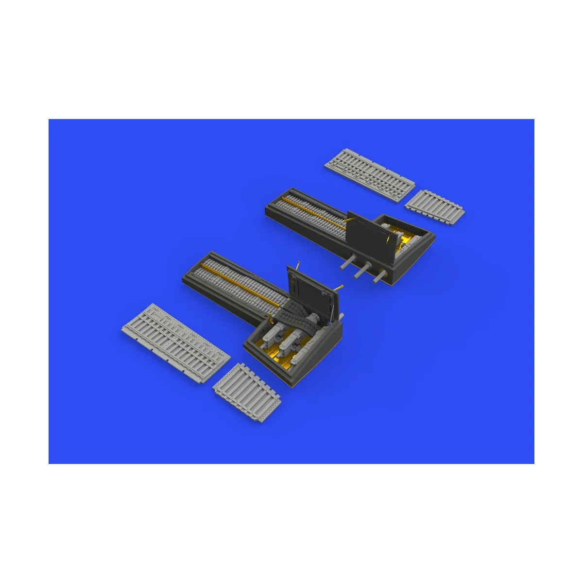 P-51D gun bays for Eduard, 1/48 - Eduard Accessories 648517