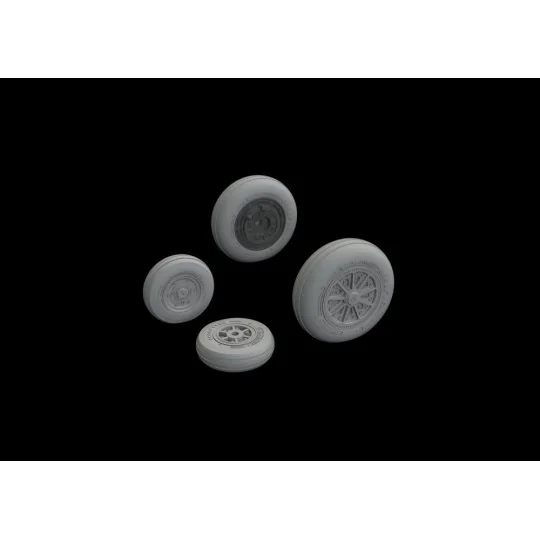 F-104 wheels late for Kinetic, 1/48 - Eduard Accessories 648524